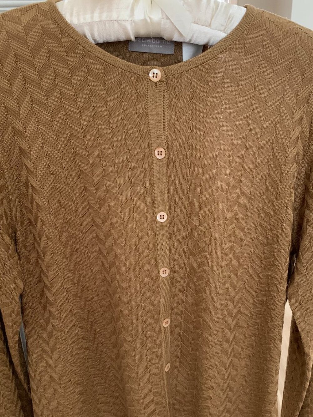 Liz Claiborne Vintage Silk Cardigan, Size L